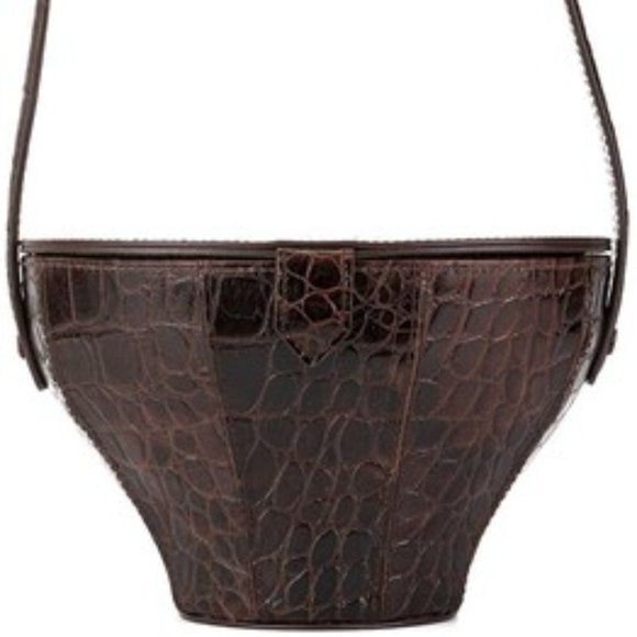 STAUD Alice Embossed Leather Top Handle Bag - Picture 9 of 11